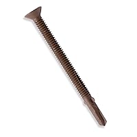 Vista 11 de Tornillos autoperforantes de madera a metal en U - Tornillos autoperforantes de cabeza de estrella para fijar madera a metal con alas Paquete