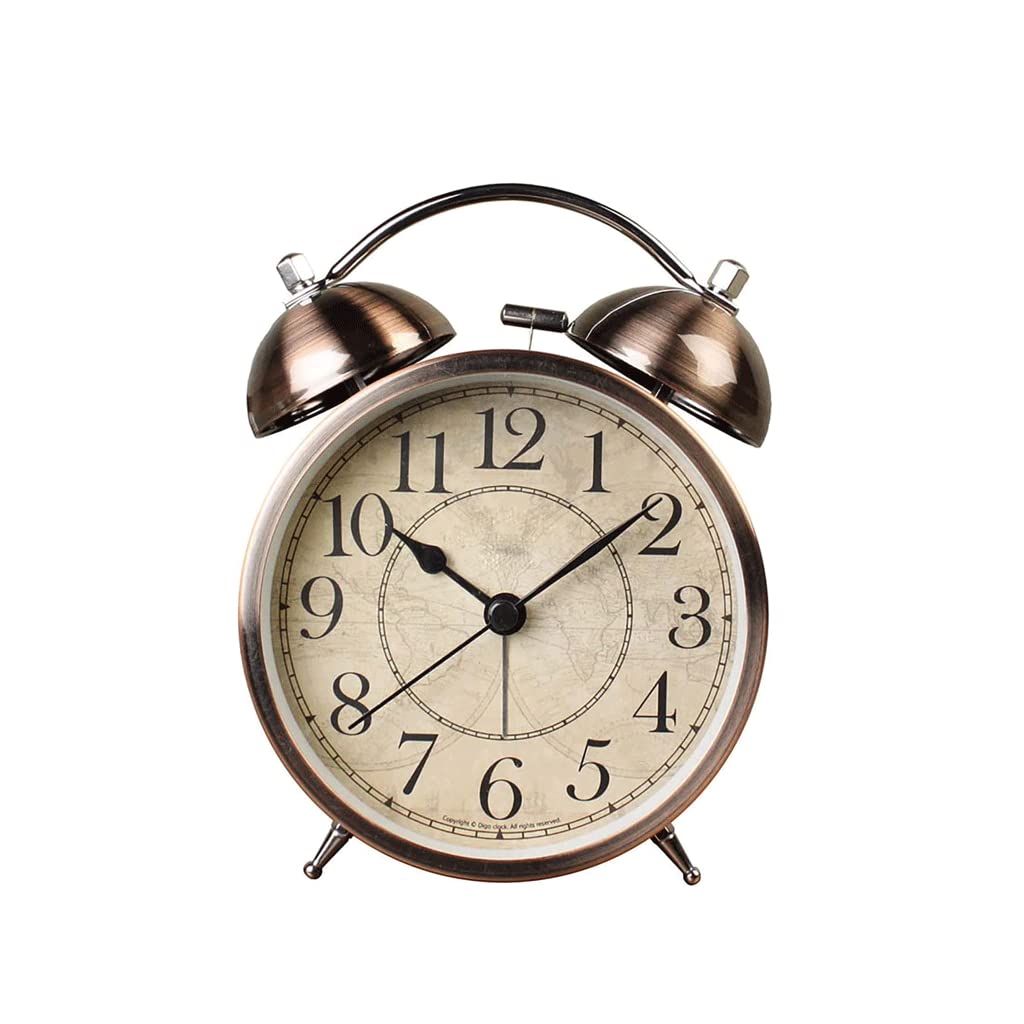 Horloge de Chevet Réveils rétro Bureau mécanique réveil Horloge de Chevet Horloge pour Chambre métal horloges numériques décoration de la Maison Ornement réveil numérique