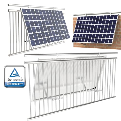 Sovolar Balkonkraftwerk Halterung Verstellbar – Universelle Halterung Balkonkraftwerk, Solarpanel Halterung, Balkonhalterung für Solarmodule, Solarmodul Halterung Balkon, PV Modul Solarhalterung