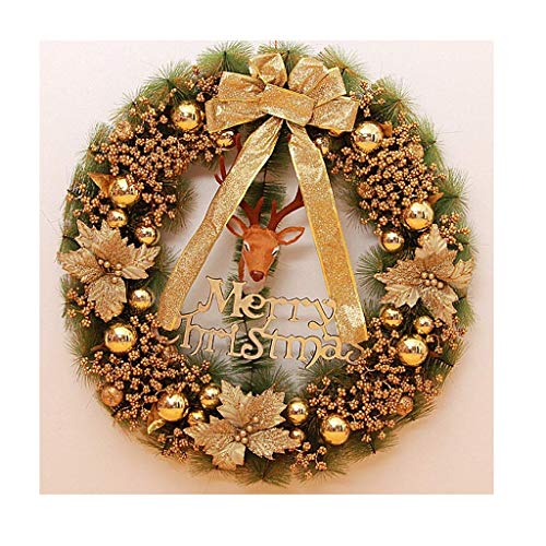 Couronne d'eucalyptus à feuilles vertes artificielle décoration de Noël et maison