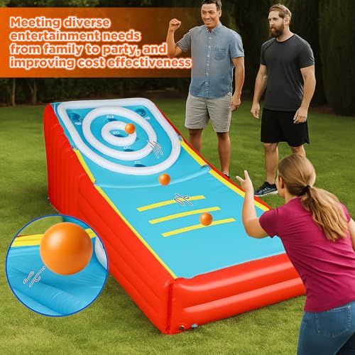 Image of Jenaai 6 Pack Arcade Ball Roll and Score Replacement Balls 2.48 Inch for Family Recreation Rooms, Ladder Toss, Outdoor Yard Replacement Balls for Arcade Ball Toss, Home Recreation Game