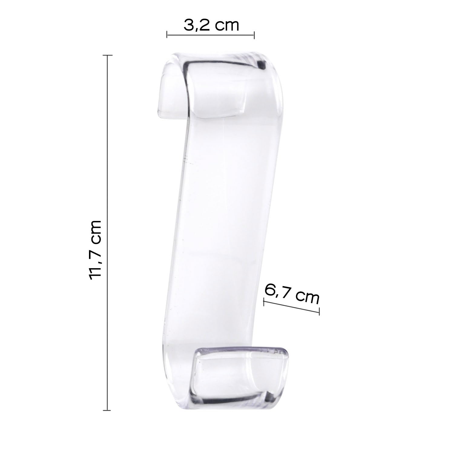 Gedy - CROCHET RADIATEUR TRANSPARENT in Plastica - Gedy - G-20250000900