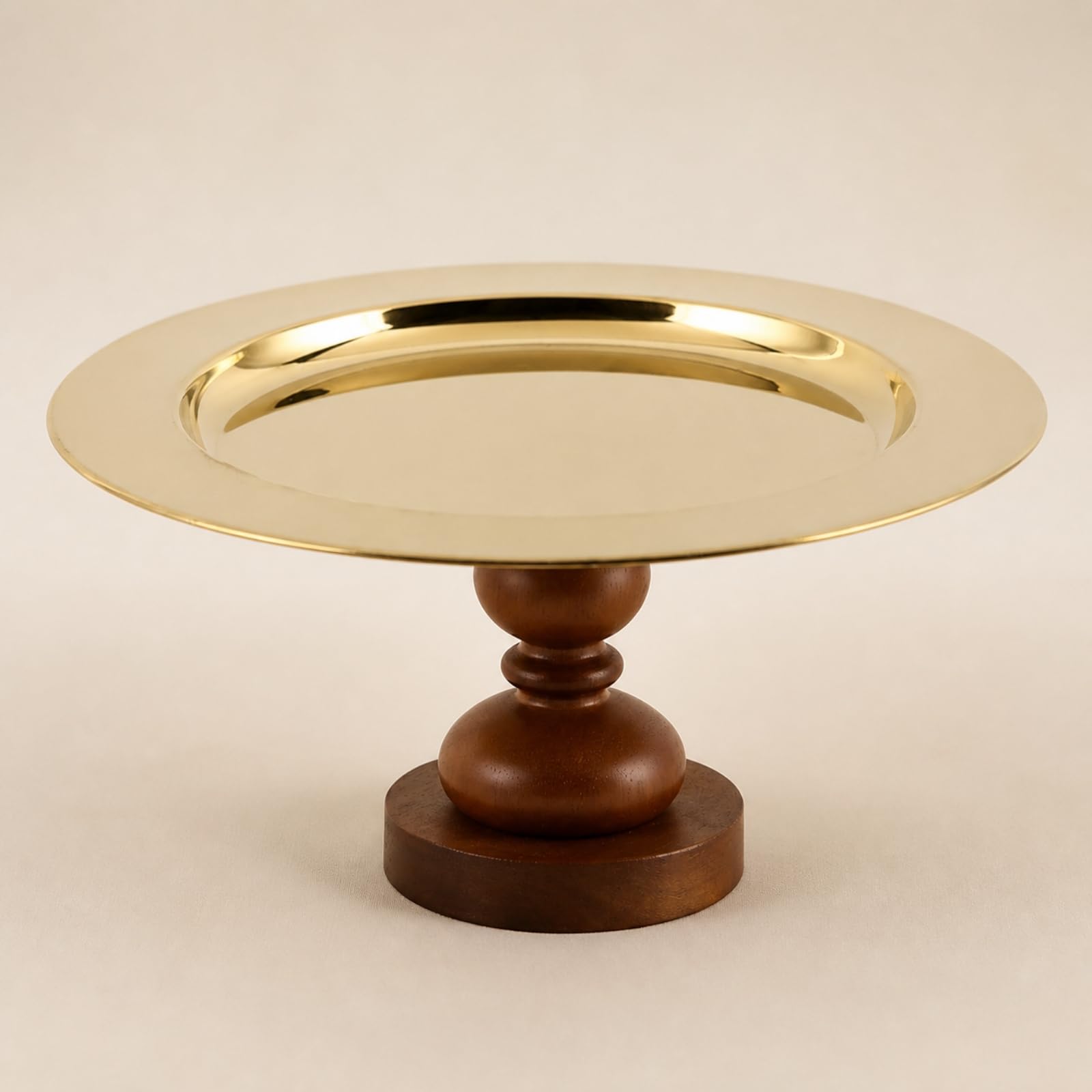 Alzatina con Base in Legno Decorativo