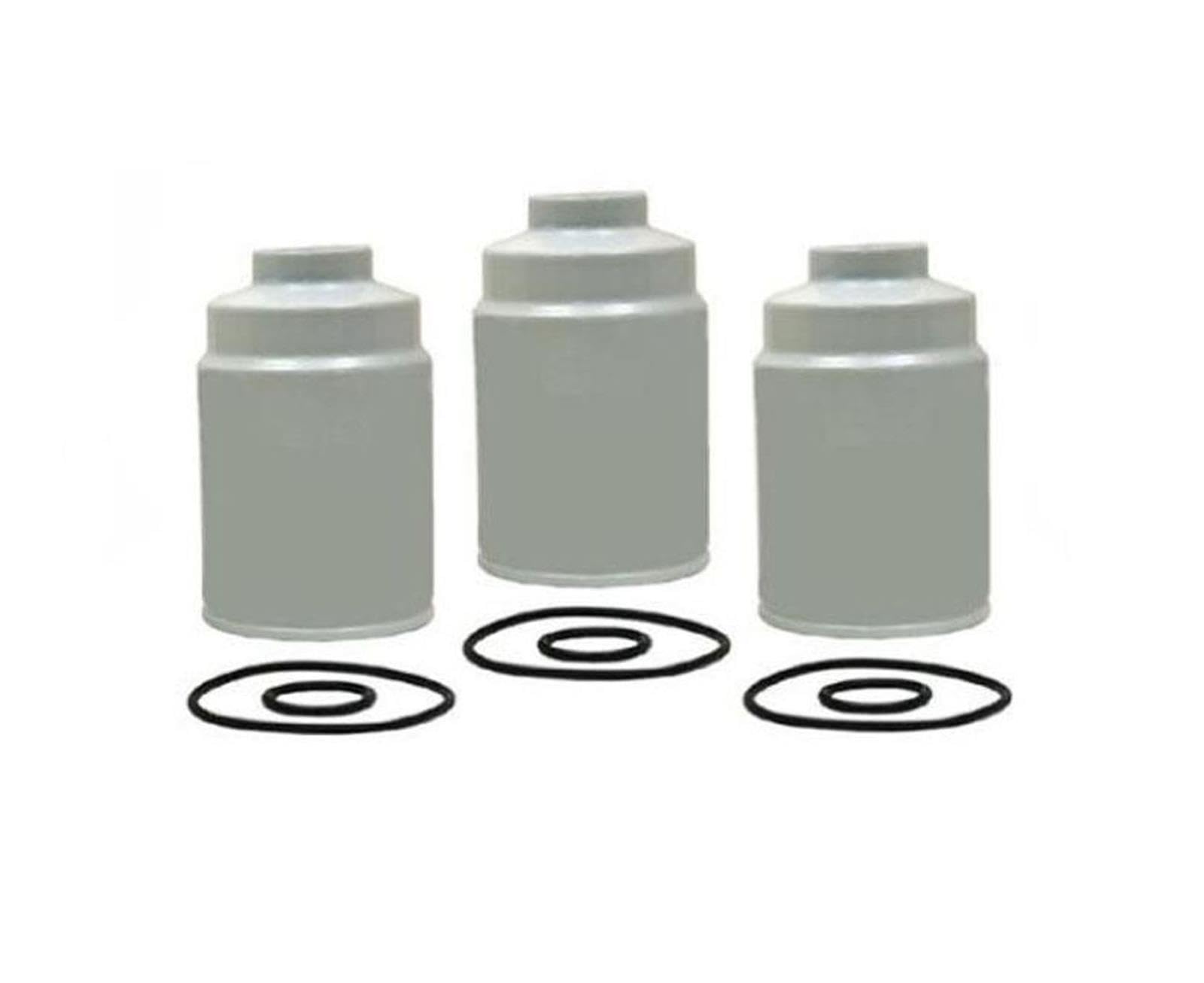 3 Pack of Duramax Diesel Fuel Filters For 01-15 Chevrolet GMC 6.6 REF OE 89016324 12633243 12646512 97256734 97385488