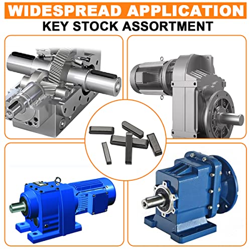 Hasaomoi 175Pcs Woodruff Key Stock Assortment, 8Mm-30Mm Stainless Steel Round Ended Feather Key With 15 Size, Parallel Drive Shaft Keys Set Kit For Industrial Use #TOP4