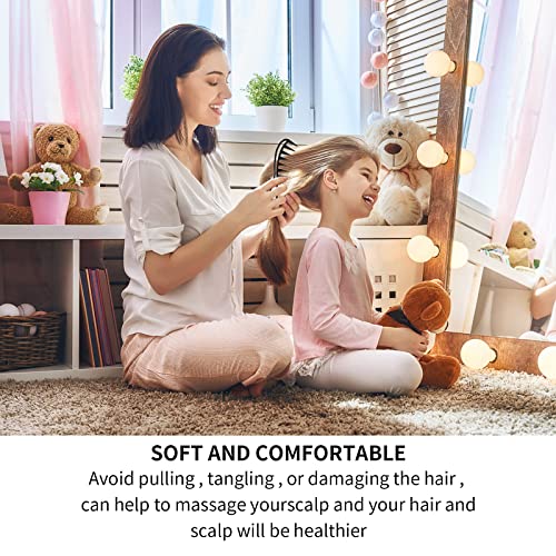 Foto von WLLHYF 2-teiliger Kamm mit breiten Zähnen Lockenhai-Kämme Haar-Styling-Zubehör professioneller Salon-Afro-Grobkamm antistatisch langlebig Friseurwerkzeug für Männer und Frauen Styling (schwarz)