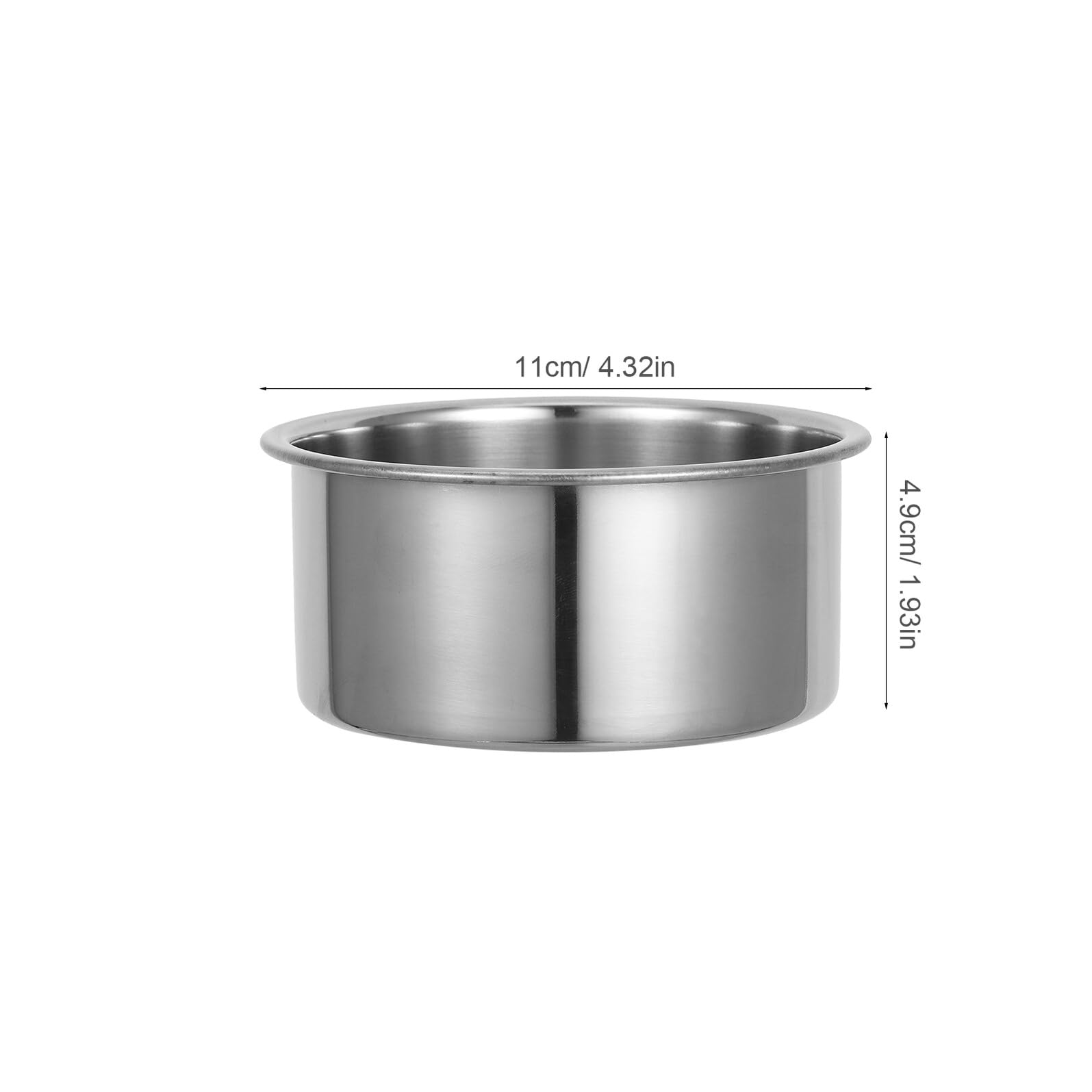 BESTYASH 3pezzi Teglie Rotonde in Acciaio Inox per Piccole Torte e Crostate per Mini Dessert e Cottura Casa
