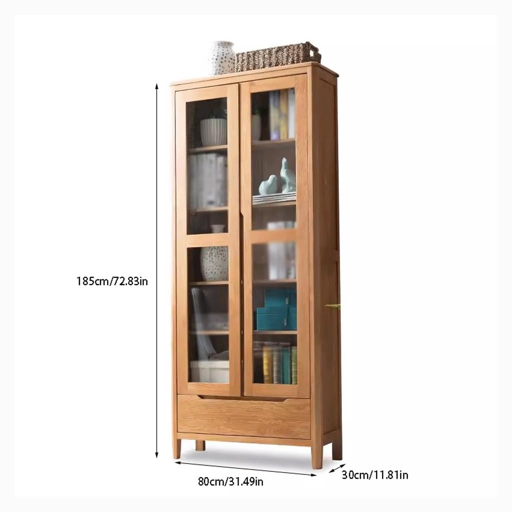 Amazon.com: ZCSO Display Cabinet All Solid Wood Bookcase Nordic