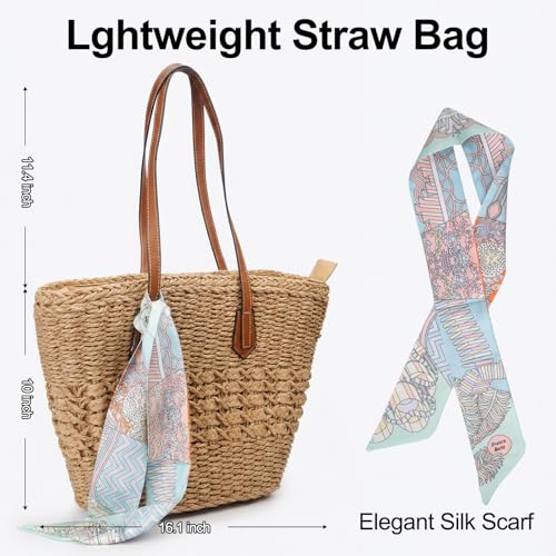 Bolso de Playa Tote para Mujer, Color Caqui miniatura 4