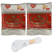 2 Packs Authentic Thai Tea Mix Bundle With 5-in-1 Measuring Spoon