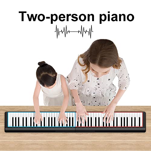 Piano pliant portable 88 touches avec pédale de sustain et sac de transport - Les Beatles, Paul McCartney, John Lennon, RIngo Starr, George Harrison Piano pliant portable 88 touches avec pédale de sustain et sac de transport – Image 4