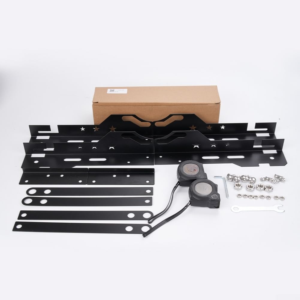 Kit di strumenti per allineamento a quattro ruote per manutenzione auto e camion con regolatore di livellamento pneumatici di precisione in colore nero
