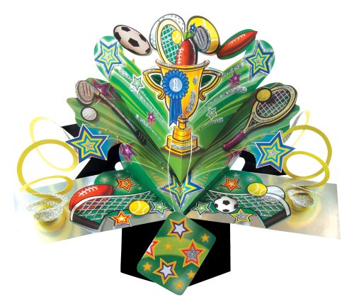 Second Nature - Tarjeta de felicitación desplegable para chico, diseño deportivo