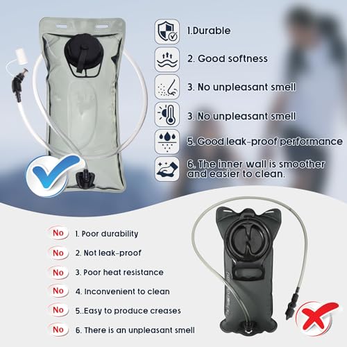 CKE Trinkblase, Wasserblase Trinksystem für Rucksack Trinksack Hydration Bladder Trinkblasen Trinkbeutel Camelbak Ersatz Trinkblase – Bild 3