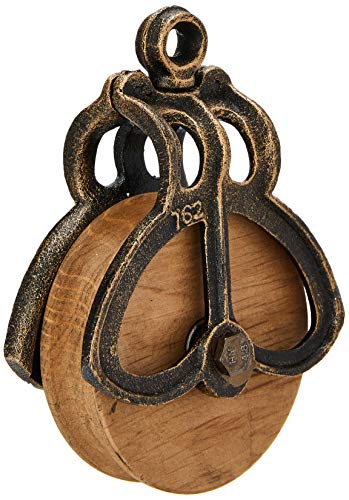 Design Toscano Vintage Wheel Farm Pulley Industrial Decor Medium Full Color