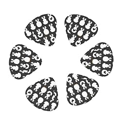 Lot de 12 médiators de guitare avec motif mignon et pingouins et cœurs pour guitare acoustique électrique - Les Beatles, Paul McCartney, John Lennon, RIngo Starr, George Harrison Lot de 12 médiators de guitare avec motif mignon et pingouins et cœurs pour guitare acoustique électrique – Image 2