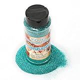 Aslanka 140g Holographische glitzerpulver, Türkis Glitzerpuder Glitzer Pulver Glitter Bunte Irisierende für Nagelkunst, Epoxidharz, Lidschatten, Gesicht, Basteln, DIY