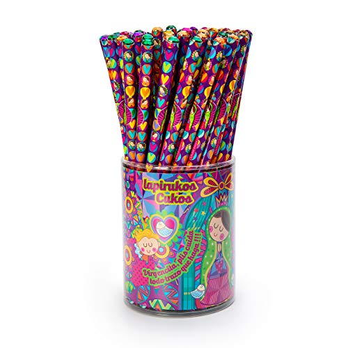 Set di 1 Penna e 2 Matite con Disegni