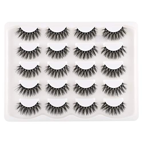 Calphdiar Dramatic False Eyelashes Reusable Long 3D Faux Mink Lashes Calphdiar