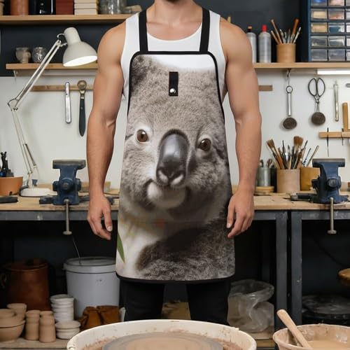 Delantal de trabajo con 8 bolsillos ajustable para hombres y mujeres miniatura 4