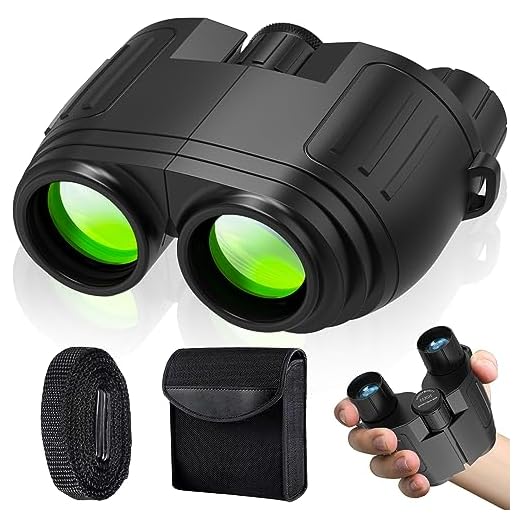 SROTIO 20x25 Binoculars, Binoculars for Adults and Kids, Compact Binoculars, Easy Focus Small Binoculars for Bird Watching, Concerts, Hunting and Sport Games