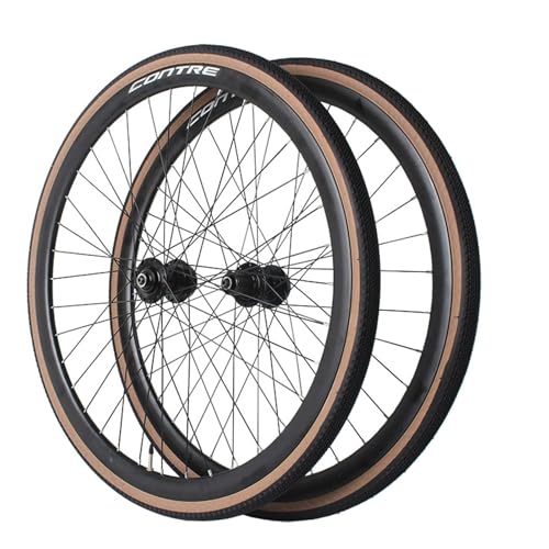 MESOVFCA 700C Gravel Road Bike Wheelset 32H Hub Aluminum Alloy 30MM Double Wall Rim Disc Brake Quick Release Wheel for 7-10 Cassette Speed