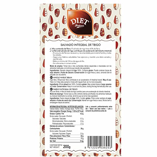 DIAT DIAT SALVADO TRIGO INTEG. 200g – peut être utilisé régulièrement selon les besoins individuels, produit multifonction à large champ d’application, poids 200 g et convient à ceux qui privilégient – vue 2