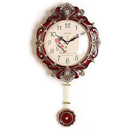 Amazon Co Jp 電波掛け時計 ビクトリーr 壁掛け時計 おしゃれ 電波時計 掛時計 北欧 時計 インテリア 振り子時計 ホーム キッチン