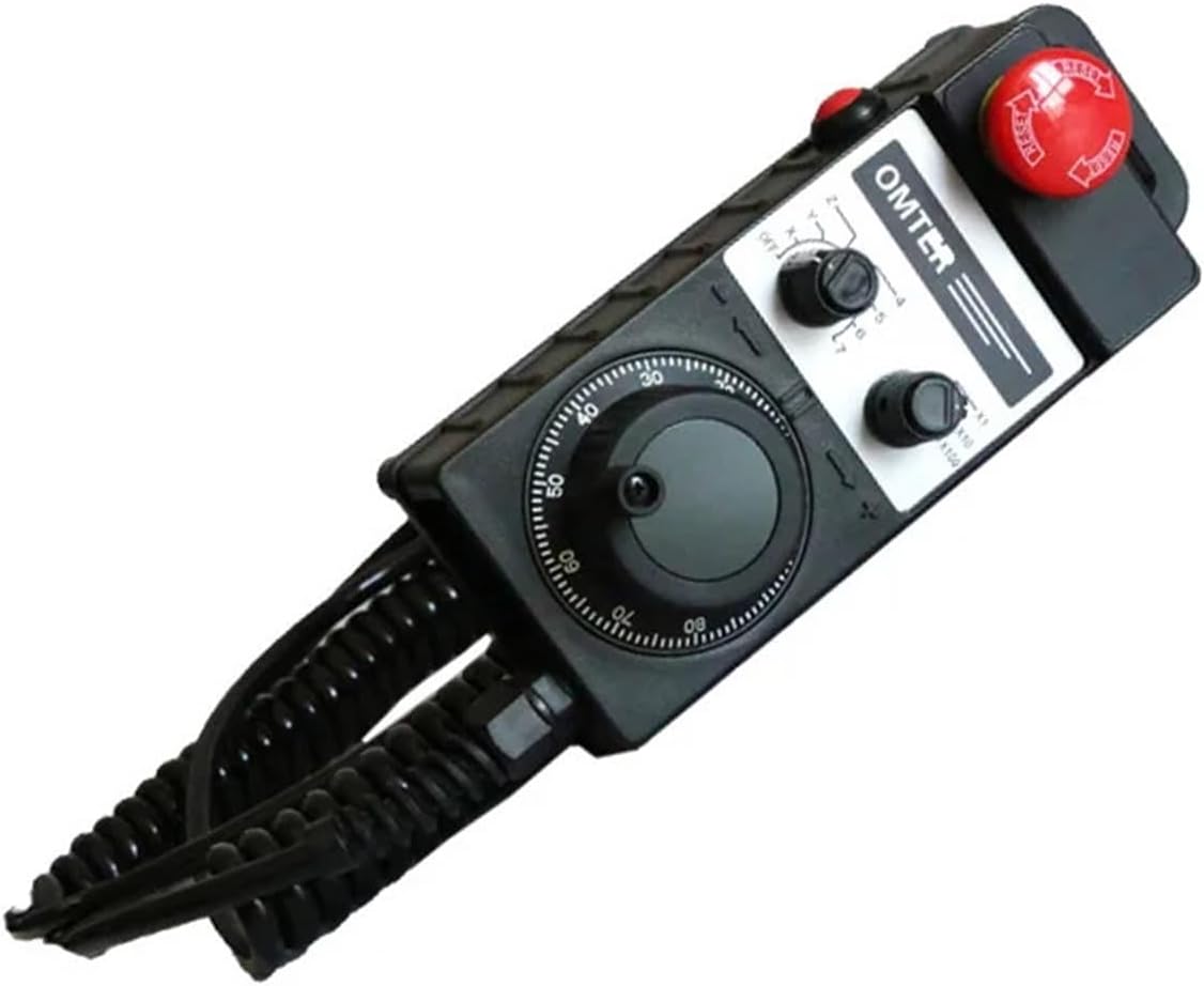 7 Axis Pendant Handwheel with Emergency Stop Manual Pulse Generator MPG 5V AA-BB- 100PPR Machine Holder Tools