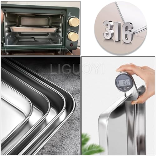 Plaques de cuisson en acier inoxydable pour biscuits et repas conviviaux au four - 6