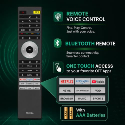 Image of Toshiba 75 Inch Full Array Local Dimming | QLED MiniLED Smart TV | 144 Hz Native Panel | (75Z670SP) | REGZA Engine ZRi, VIDAA OS | Front Firing Speaker with REGZA Power Audio+