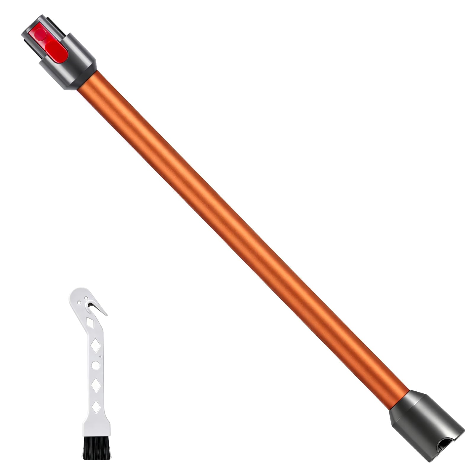 Quick Release Extension Wand Compatible for Dyson V8 V11 V10 V15 V7 Stick Vacuum Cleaners,Tube Vacuum Attachment Vacuums Attachment Pipe for Dyson Vacuums Attachment Extension Tube 74cm (Orange)