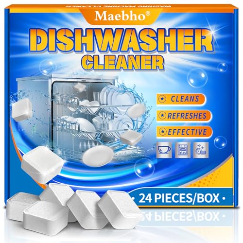 Dishwasher Cleaner & Deodorizer Tablets 24 Pack