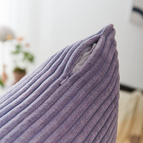 image for Home Brilliant Lavender Pillow Covers 12x20 Set of 2 Purple Throw Pill