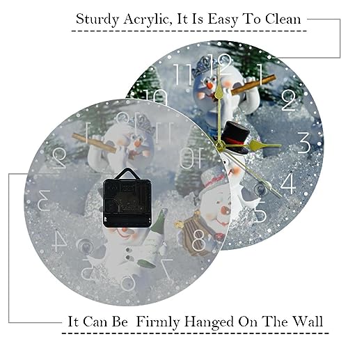 Horloge murale silencieuse de 25 cm à pile pour un sommeil sans tic-tac - 4