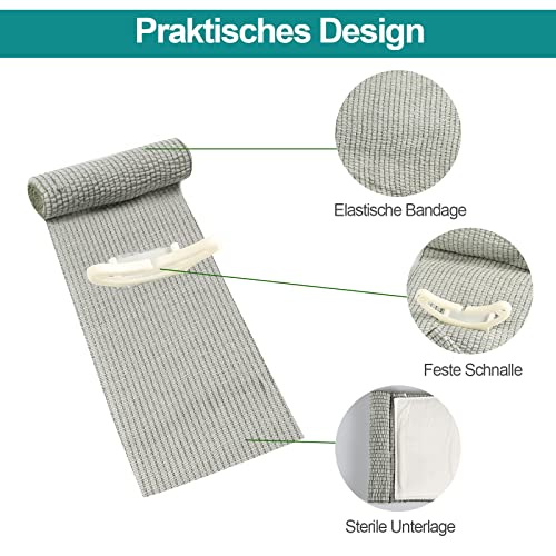2 Stück Israeli Bandage Tourniquet Emergency Elastischen Bandagen Militär Bandage 4' Taktische Tourniquets First Aid Wound Haemostatic Bandage für Outdoor-Sport, Camping, Wandern, Klettern (4 Zoll)