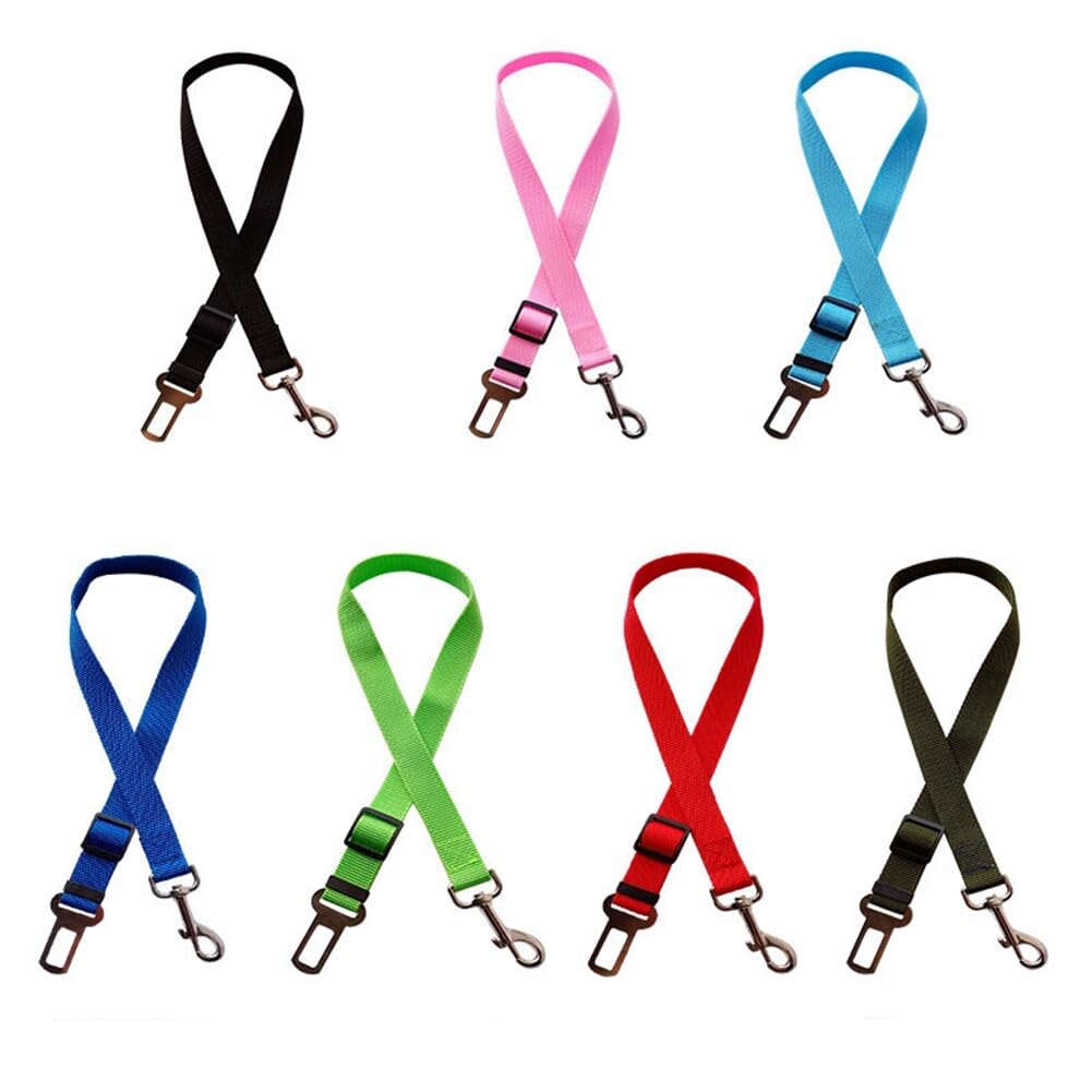 Autogordels voor honden en katten, universele honden/kat veiligheidsgordel/ huisdier autoharnas sterk duurzaam verstelbaar 33 cm-60 cm veiligheidsbeperkingen huisdier veiligheidsgordels ondersteuning alle auto's