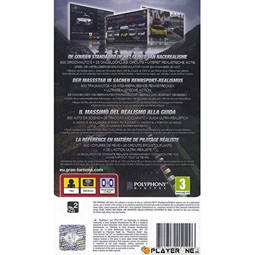 GRAN TURISMO - SONY PSP COMPLET BOITE & NOTICE - PAL FR/VF