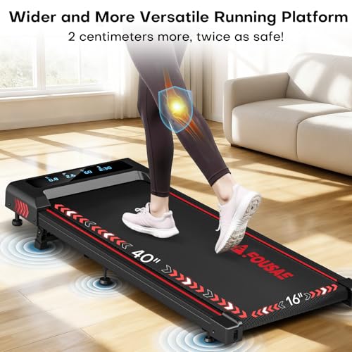 FOUSAE Walking Pad with 10% Manual Incline & 12 HIIT Programs — view 6
