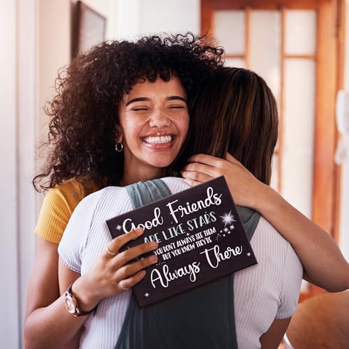 JennyGems-Good-Friends-Are-Like-Stars-Wooden-Sign-for-Wall-Hanging-6-by-8-inches-Black-Friend-Gifts-Made-in-USA JennyGems Good Friends Are Like Stars Wooden Sign for Wall Hanging 6 by 8 inches Black Friend Gifts Made in USA