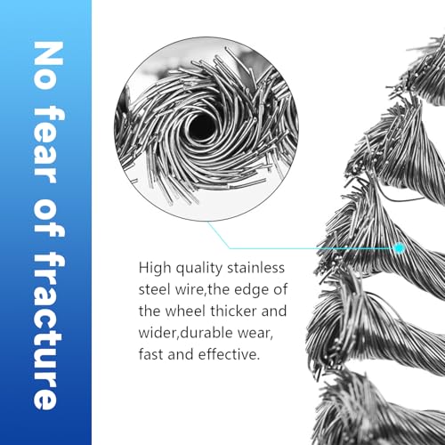 Darohz 10 Inch Steel Wire Rotary Weed Brush Cutter Trimmer Head for Weed Cutter Eater - Thumbnail 4