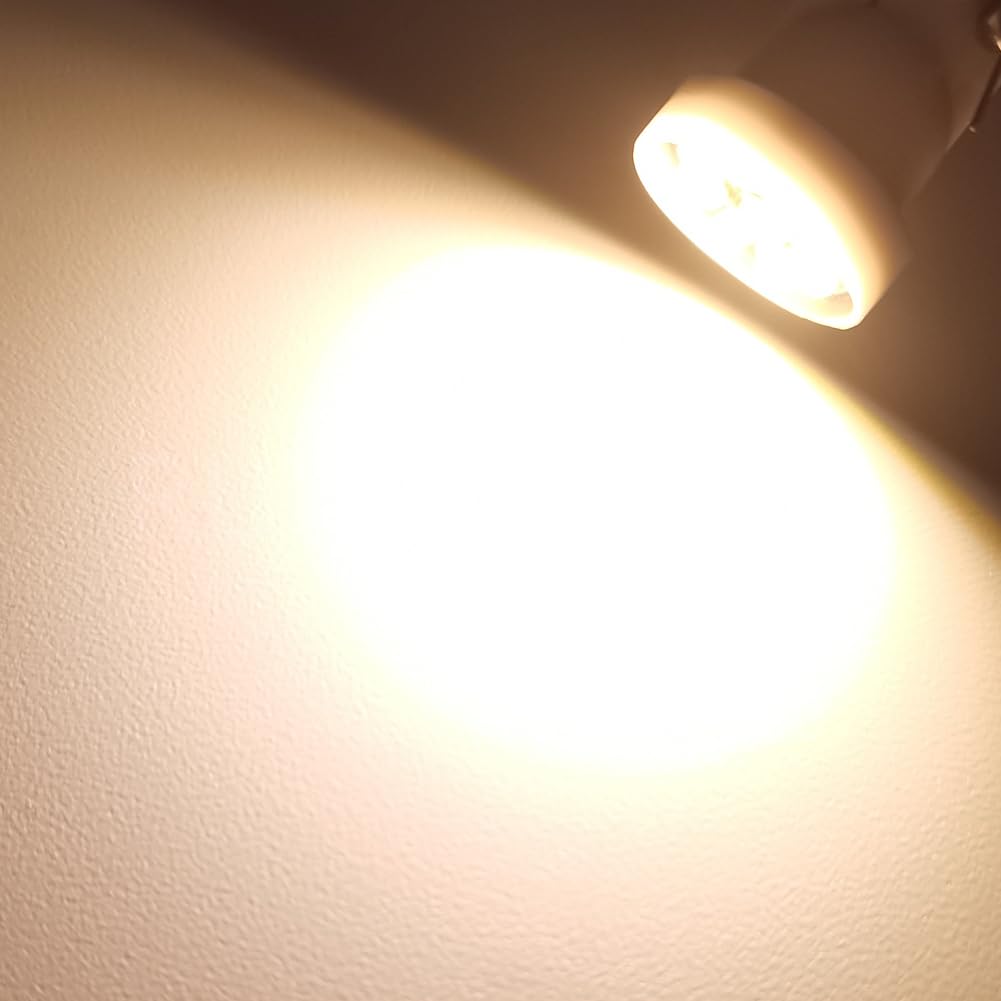 Ruiandsion T10 194 Ampoules LED 6V Blanc Chaud 168 2825