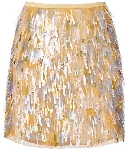 Paillette Fringe Skirt