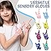 Janmercy 16 Pcs Thumb Sucking Stop for Kids Chewy Gloves Stop Breathable Thumb Guard for Nail Biting Gloves Cute Finger Sucking Stopper for Kids, 8 Style, 2 Finger(3-6 Years)