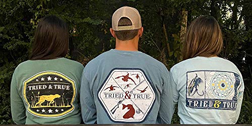 Tried and True Mater Sandwich Camiseta unissex confortável com mangas, Seafoam, XL