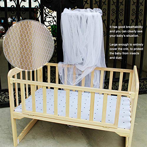 Image of LAVEN Summer Baby Crib Net Baby Room Decoration Netting, Net, Bed Canopy, Breathable Net Indoor Outdoor for Beds, Bassinets, Playpens for Baby, Kids, Girls
