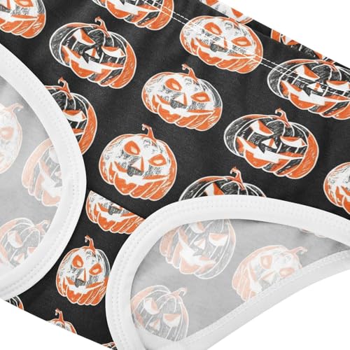 Halloween Cool Pumpkins Black Toddler Girls Underwear 2t Cotton Cute Panties Girl Animal Underpants Briefs4