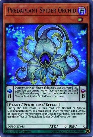 Yu-Gi-Oh! - Orquídea Araña Predaplant - DUPO-EN035 - Ultra Rara - 1ª Edición - Duel Power