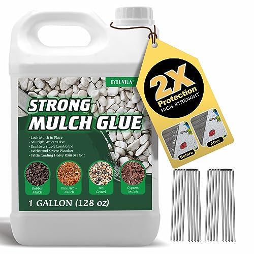 Concentrate Rock Glue, 128oz Pea Gravel Glue for Landscaping, Mulch