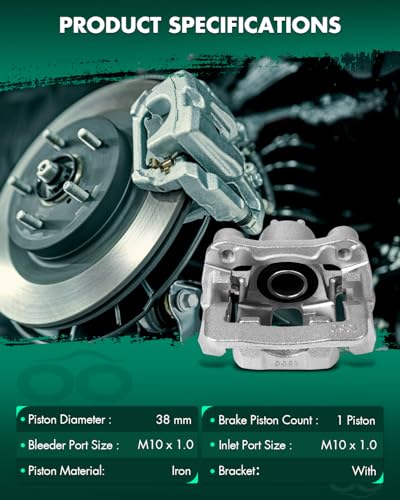 Image of SCITOO Rear Left+Right Brake Calipers With Bracket 19B2675 19B2674 Compatible For Acura MDX 2001-2006 For Honda Pilot 2003-2008